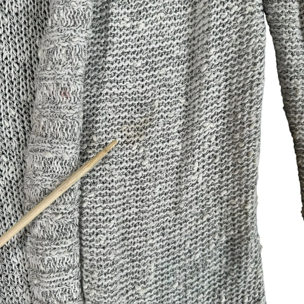Belldini Women’s M Medium Gray Open Cardigan Sweater Knit Capsule Cozy Casual - Picture 11 of 13